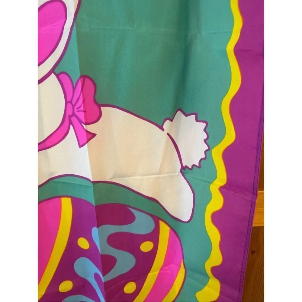 White Bunny Rabbit Easter Egg Garden Flag Outdoor Flag Easter (8766)
